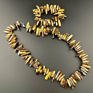 Tigers Eye Semi precious gemstone Bead Beaded Necklace & Bracelet